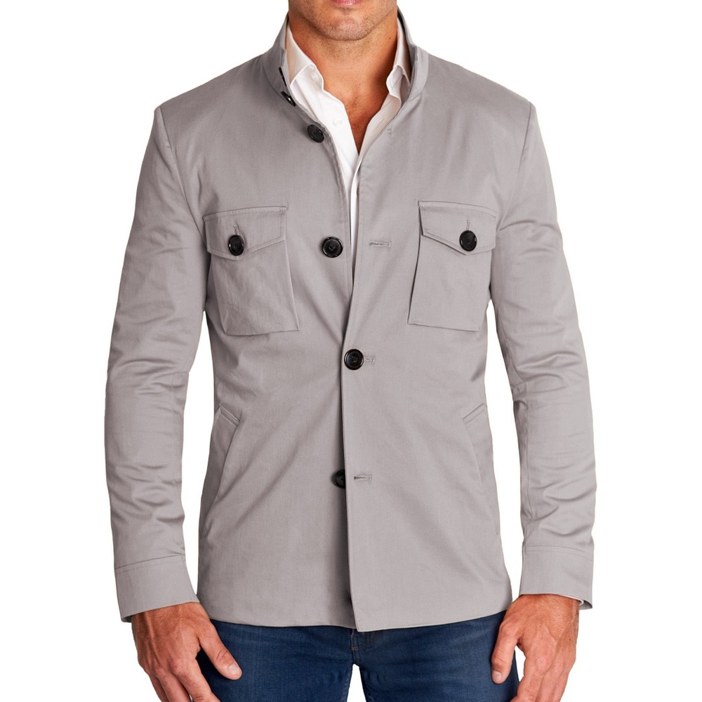 Men's Gray Casual Jacket